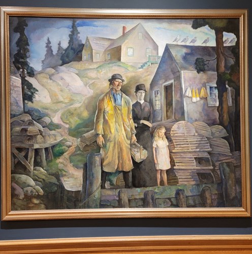 NC Wyeth Lobster Painting Farnsworth Museum